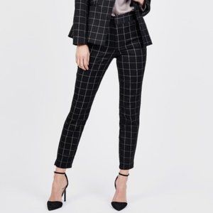 Rachel Roy Women's Mid Rise Windowpane Trouser 6